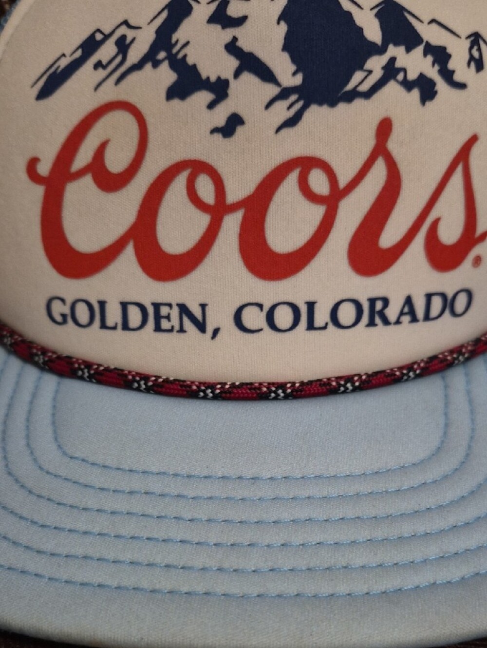 Light Blue Coors Trucker Hat - Picture 5 of 5